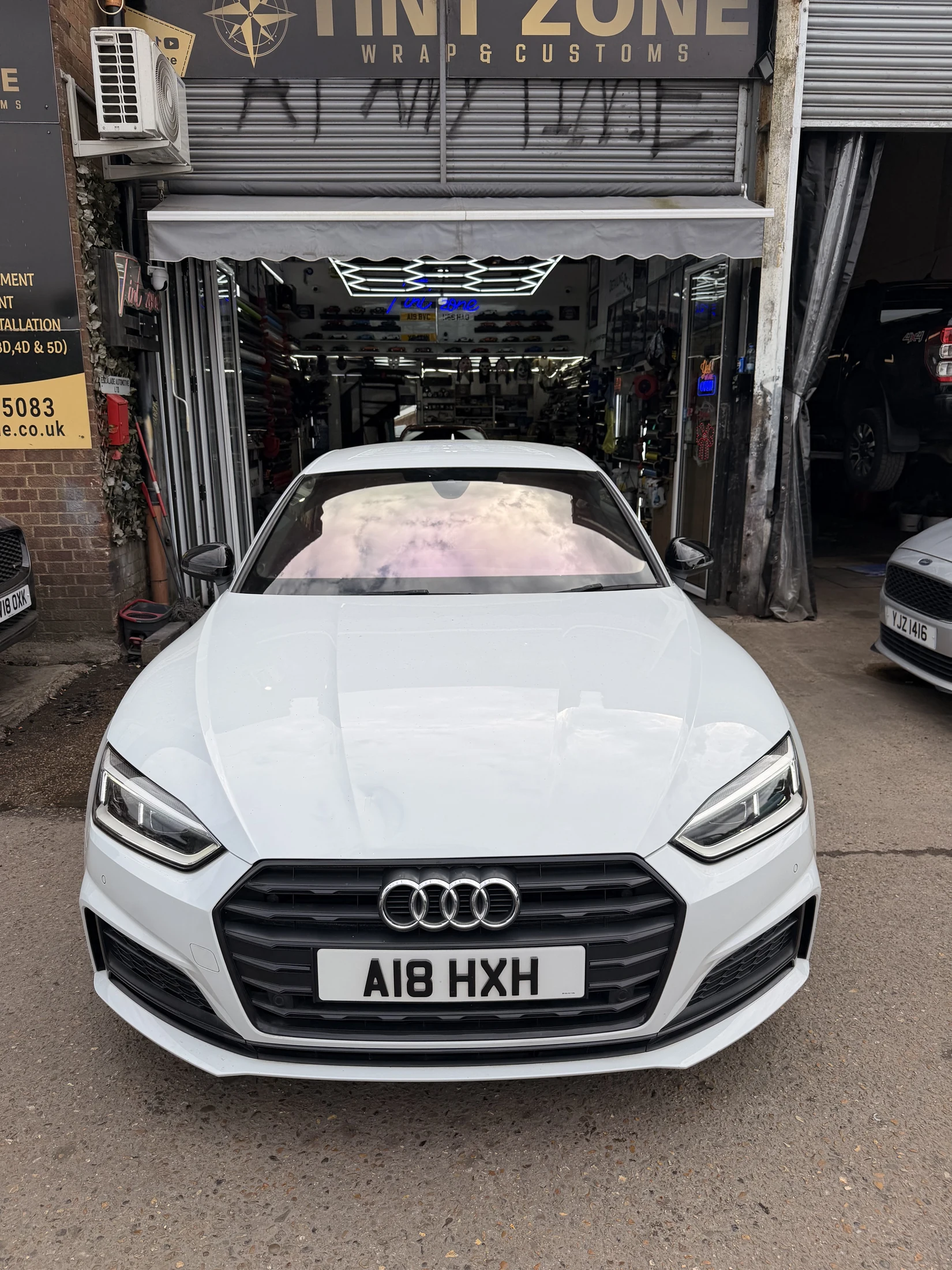 Audi with chameleon tint